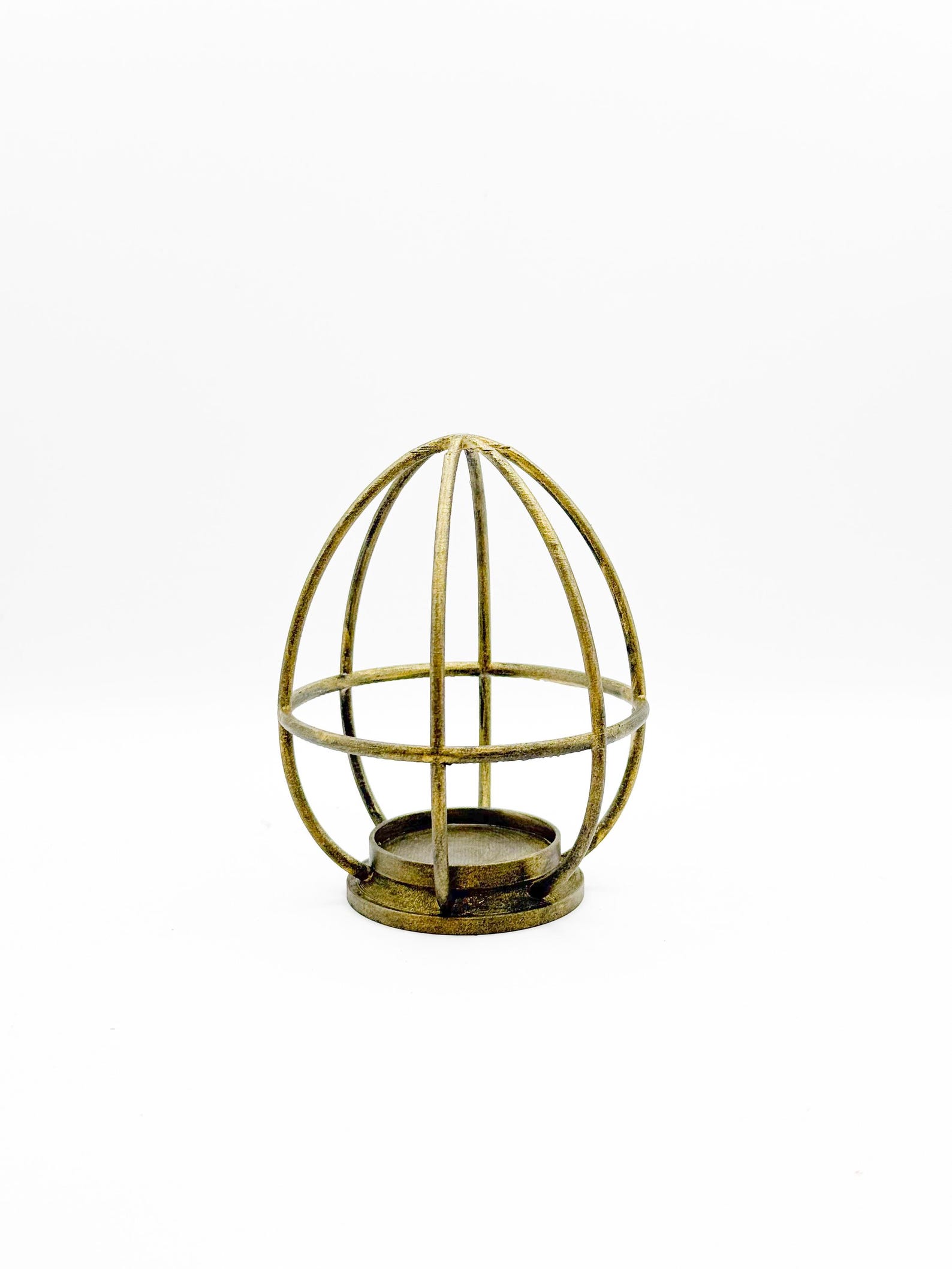 Minimalist Egg Orb Tealight Lantern, Modern Candle Holder thumbnail 3