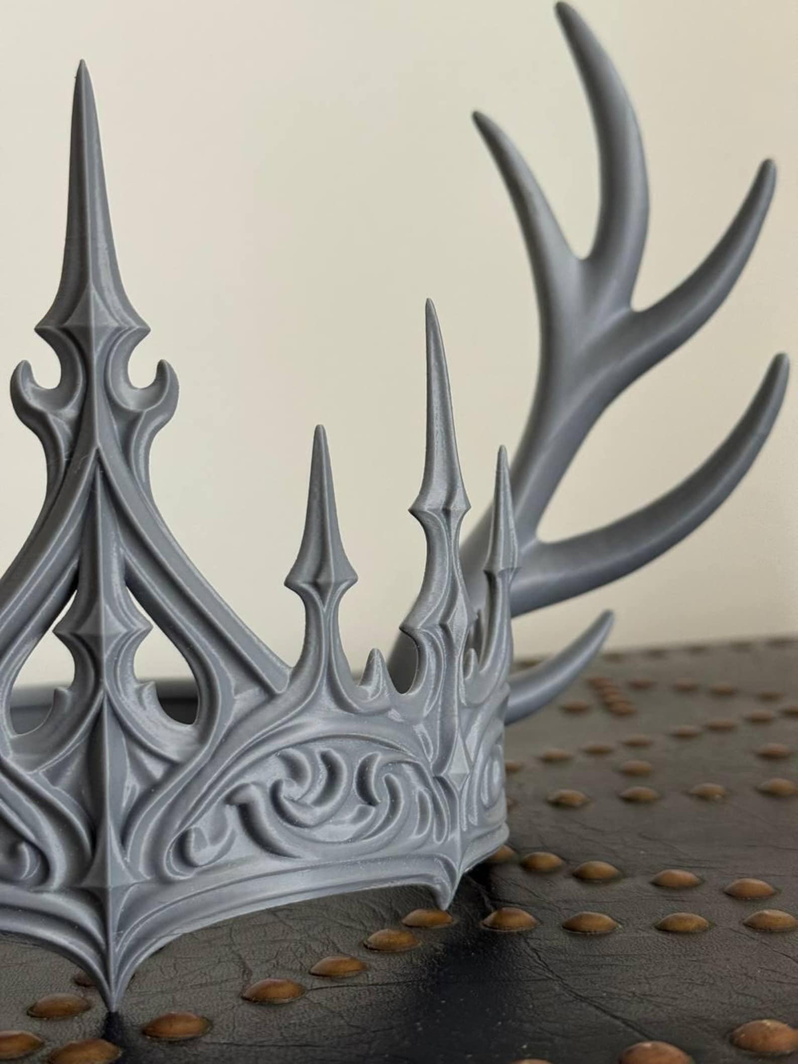 Gothic Antler Crown, Forest Witch Headpiece thumbnail 7