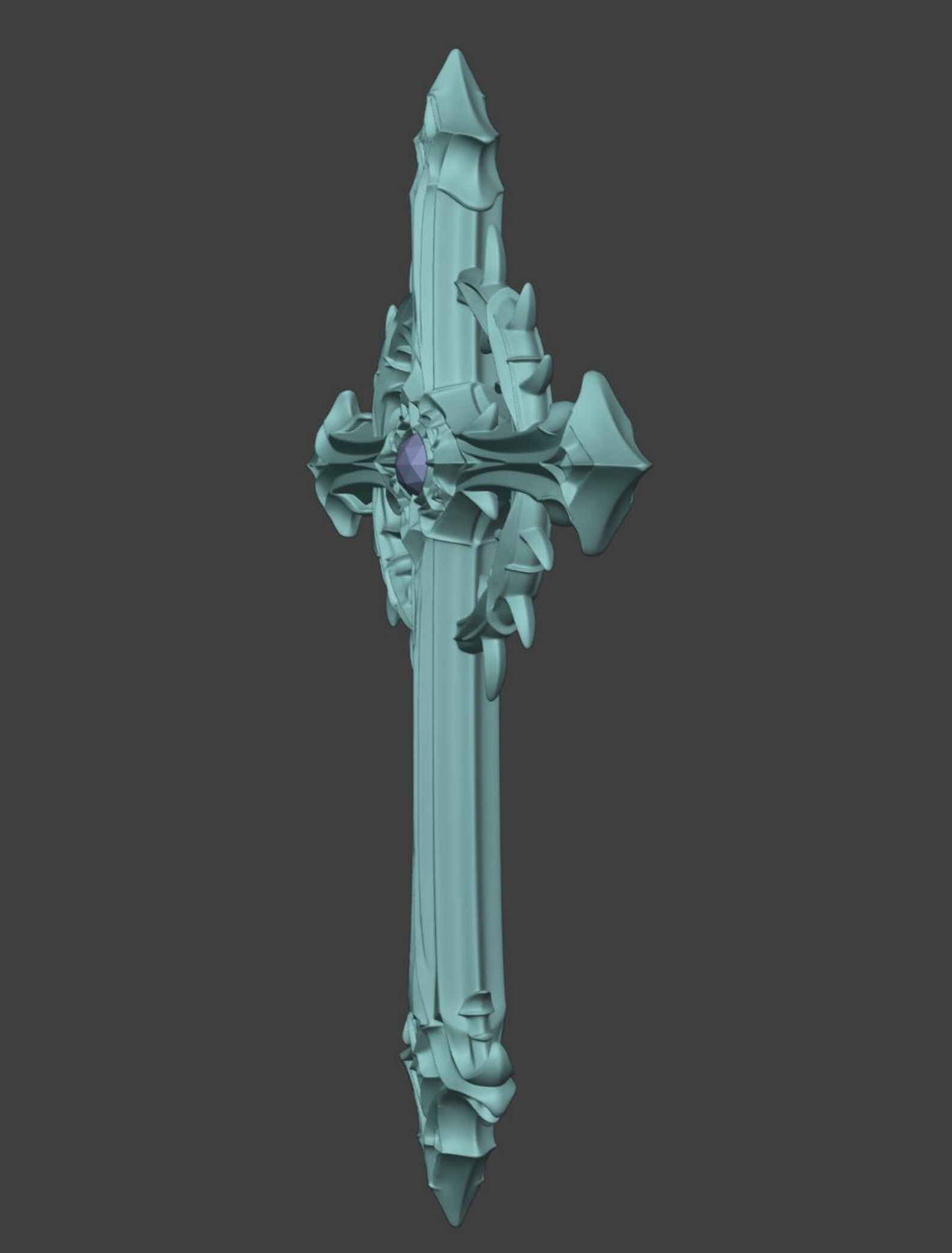 Gothic Thorn Cross, Medieval Fantasy Decor thumbnail 8
