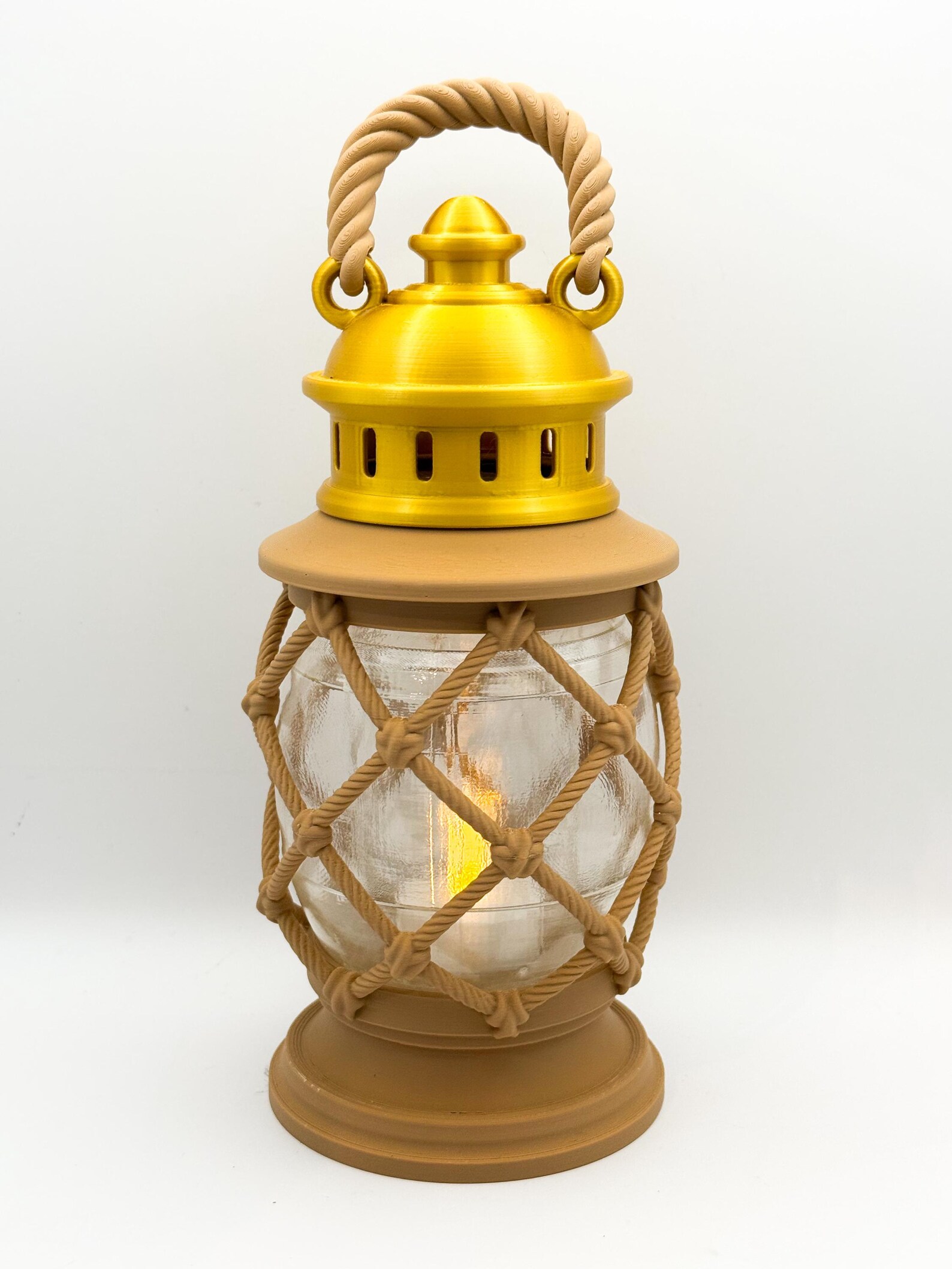 Pirate Rope Lantern, Nautical Coastal Decor Lantern thumbnail 4