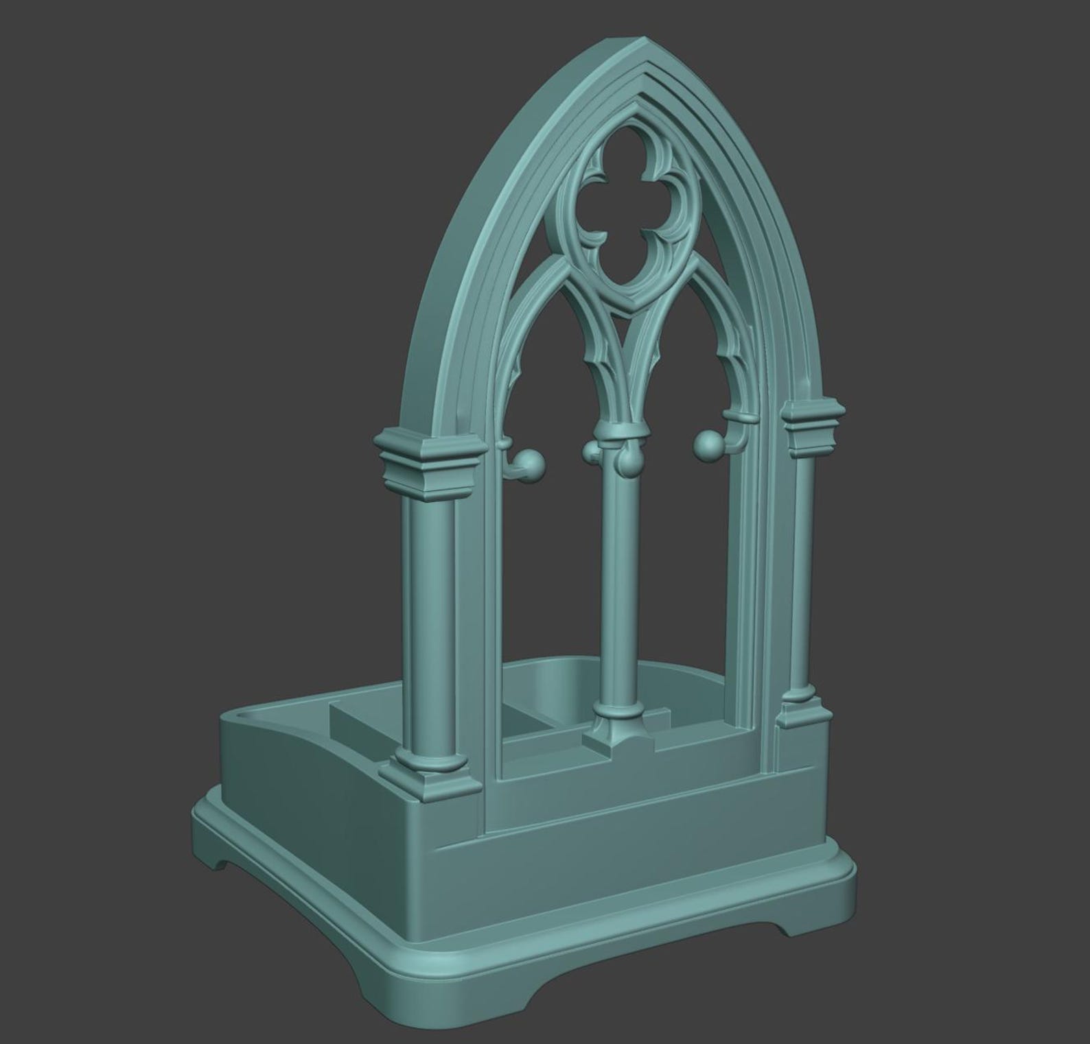 Gothic Jewelry Organizer / Dark Academia Ring & Earring Stand thumbnail 9