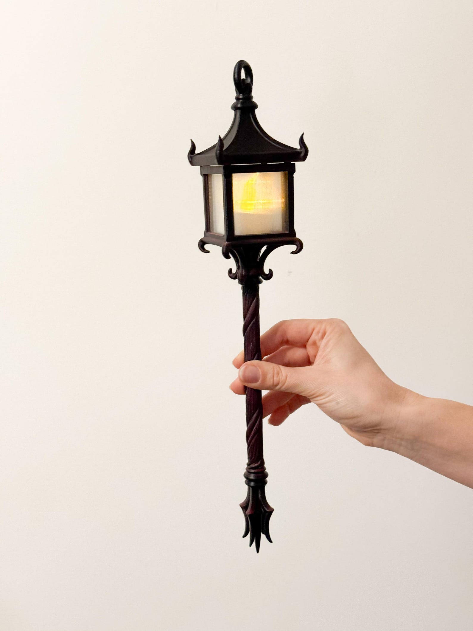 Gothic Handheld Lantern, Tealight Candle Holder, Witch Decor thumbnail 3