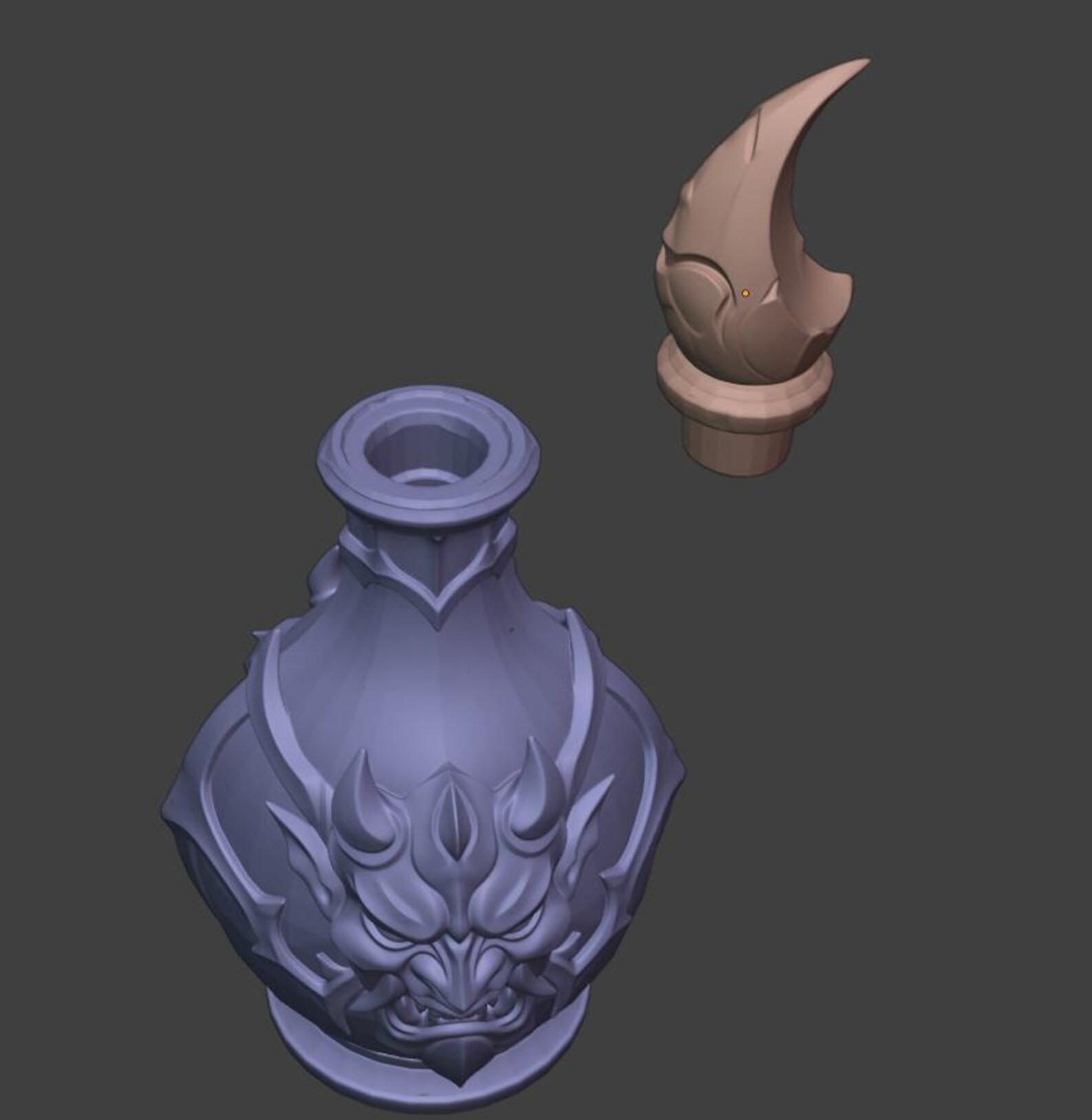 Yokai Oni Potion Bottle - Japanese Demon Flask thumbnail 6