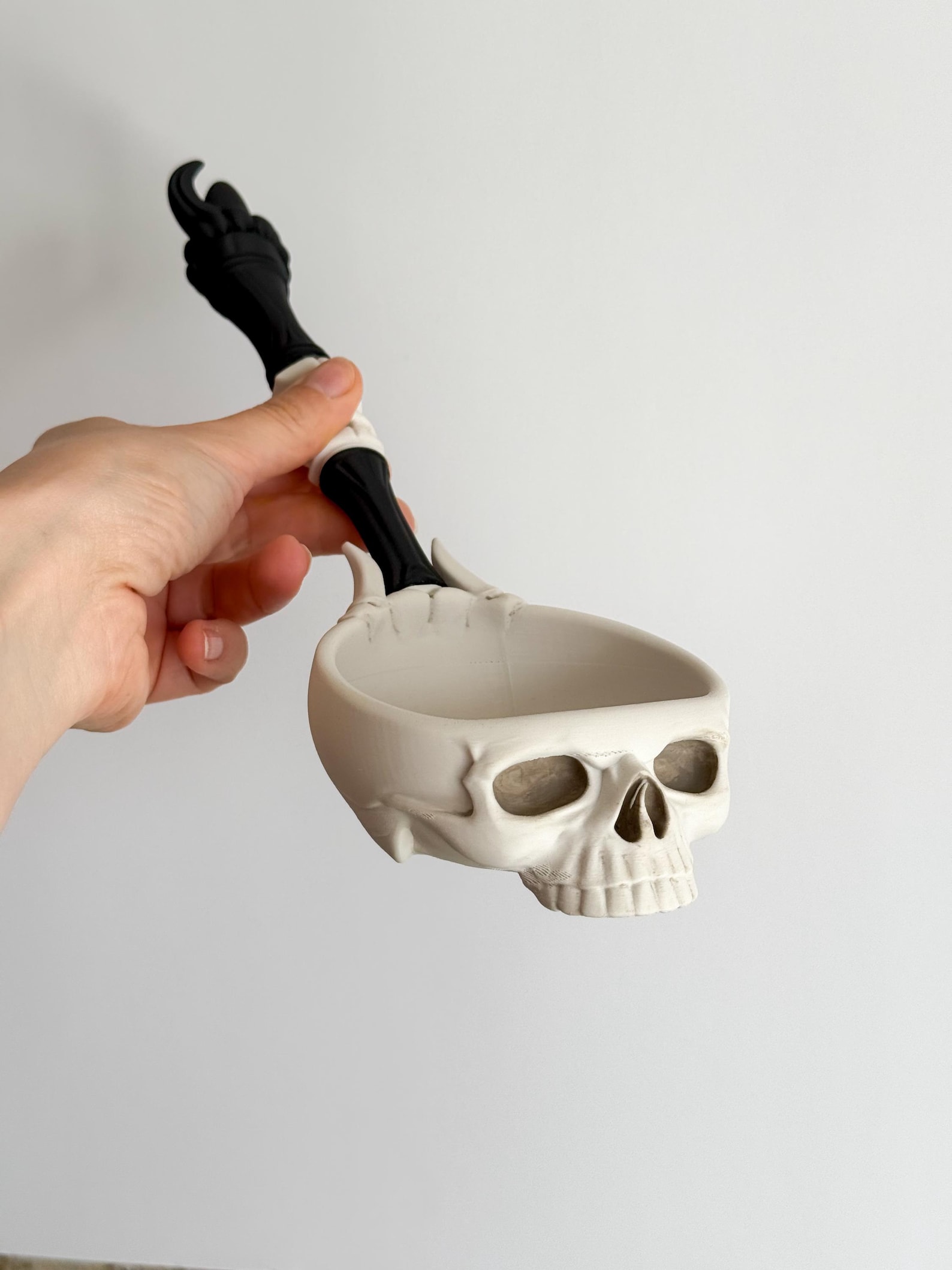 Necromancer Skull Ladle, Gothic Ritual Spoon thumbnail 4