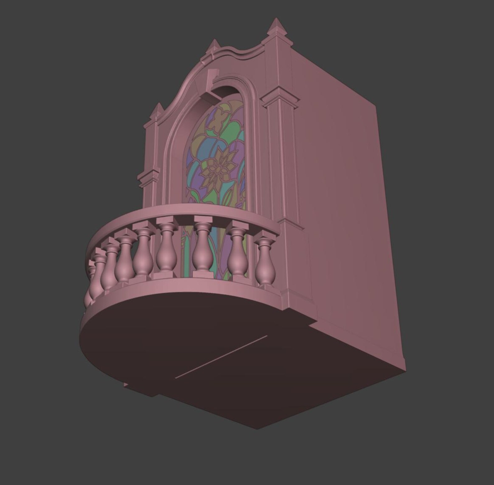 Gothic Book Nook, Stained Glass Window Bookshelf Insert thumbnail 10