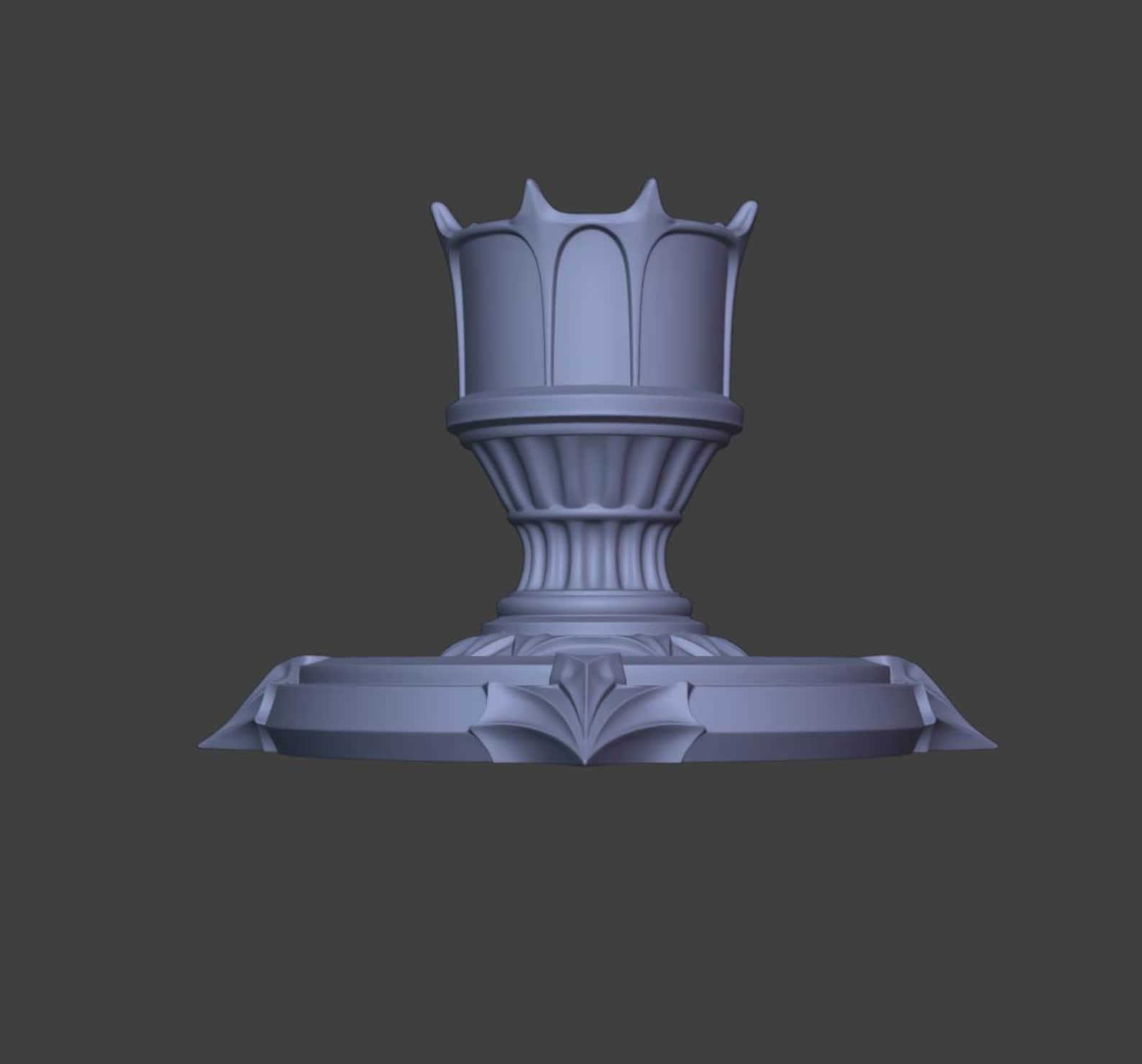 Gothic Candle Holder, Medieval Chamberstick thumbnail 7
