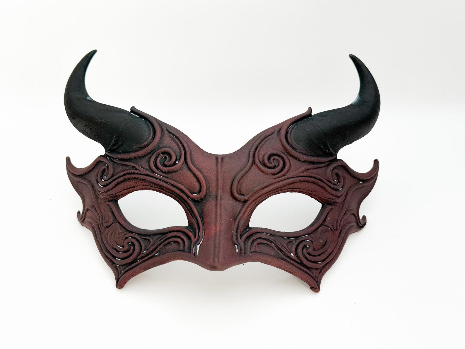 Succubus Demon Mask, Fantasy Horned Cosplay Eye Mask thumbnail 2