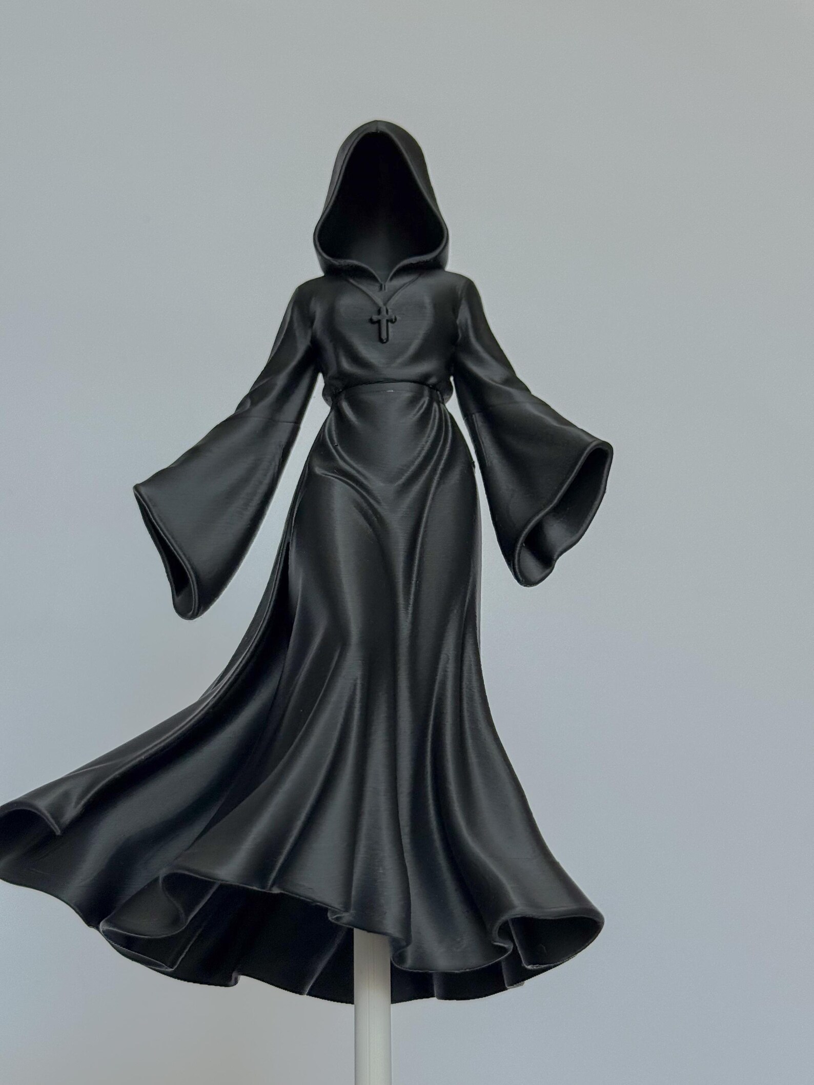 Floating Grim Reaper Lady Statue, Gothic decor thumbnail 6