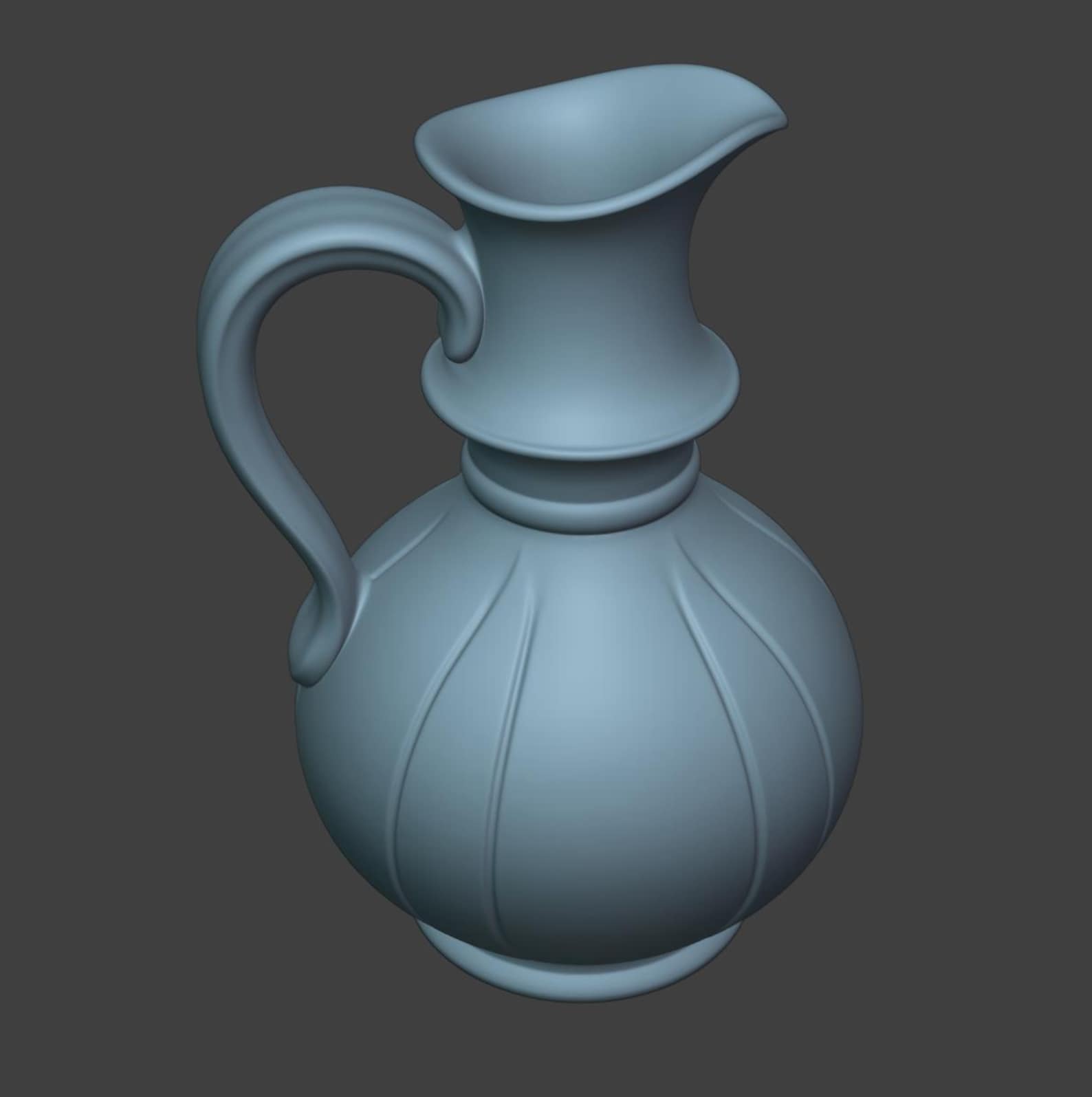 Gothic Narrow Neck Jug, Medieval Pitcher Vase thumbnail 8