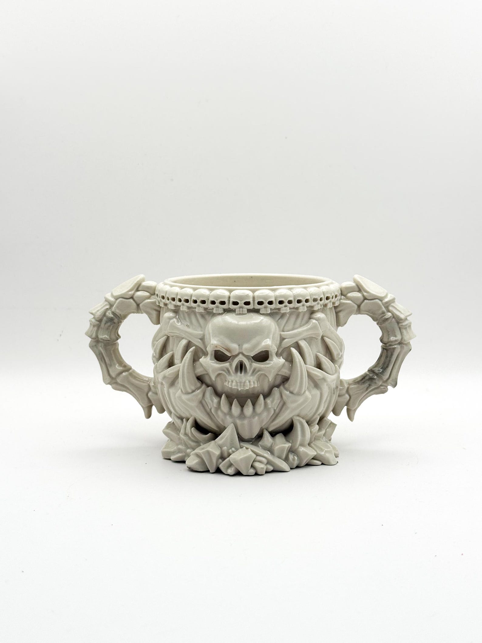 Gothic Skull Goblet, Dark Fantasy Chalice thumbnail 2