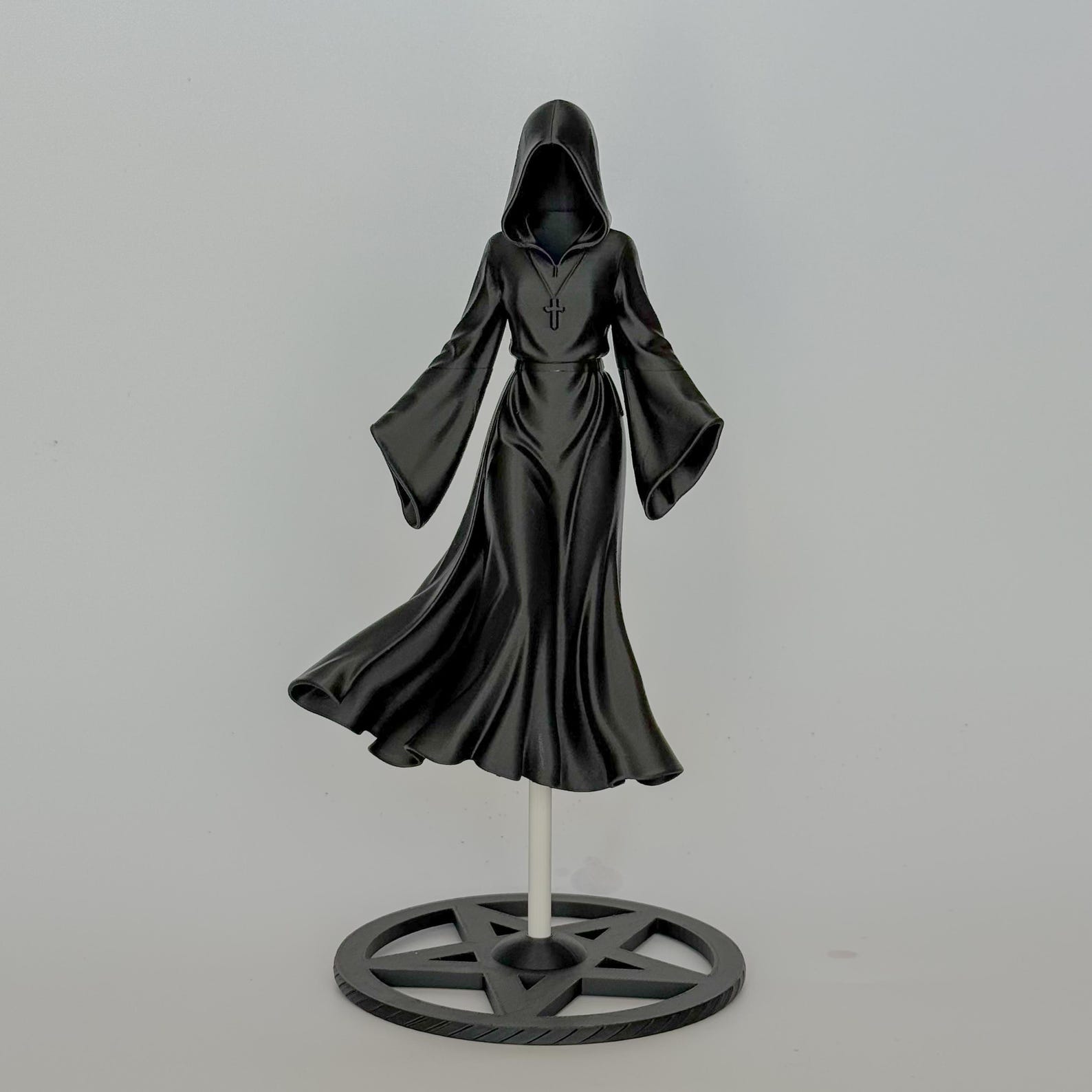 Floating Grim Reaper Lady Statue, Gothic decor