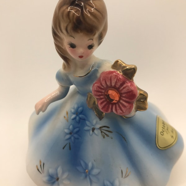 Josef Originals Doll Figurine October Opal Girl