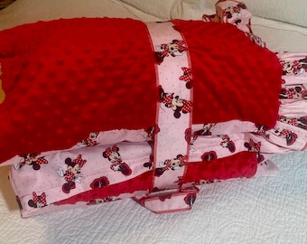 Kindermat / Nap Mat Cover - Minnie Mouse