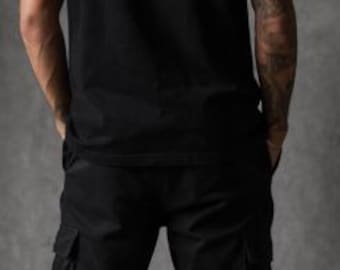 VANTA Streetwear T-Shirt | Minimal Front & Bold Back Graphic | Unisex Black Tee