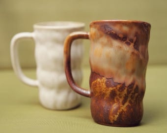 The ‘Waves of the Lake’ Mug | Large Hand-Made Artisan Stoneware Gift 380ml