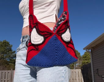 Bolso de crochet Spider Hero