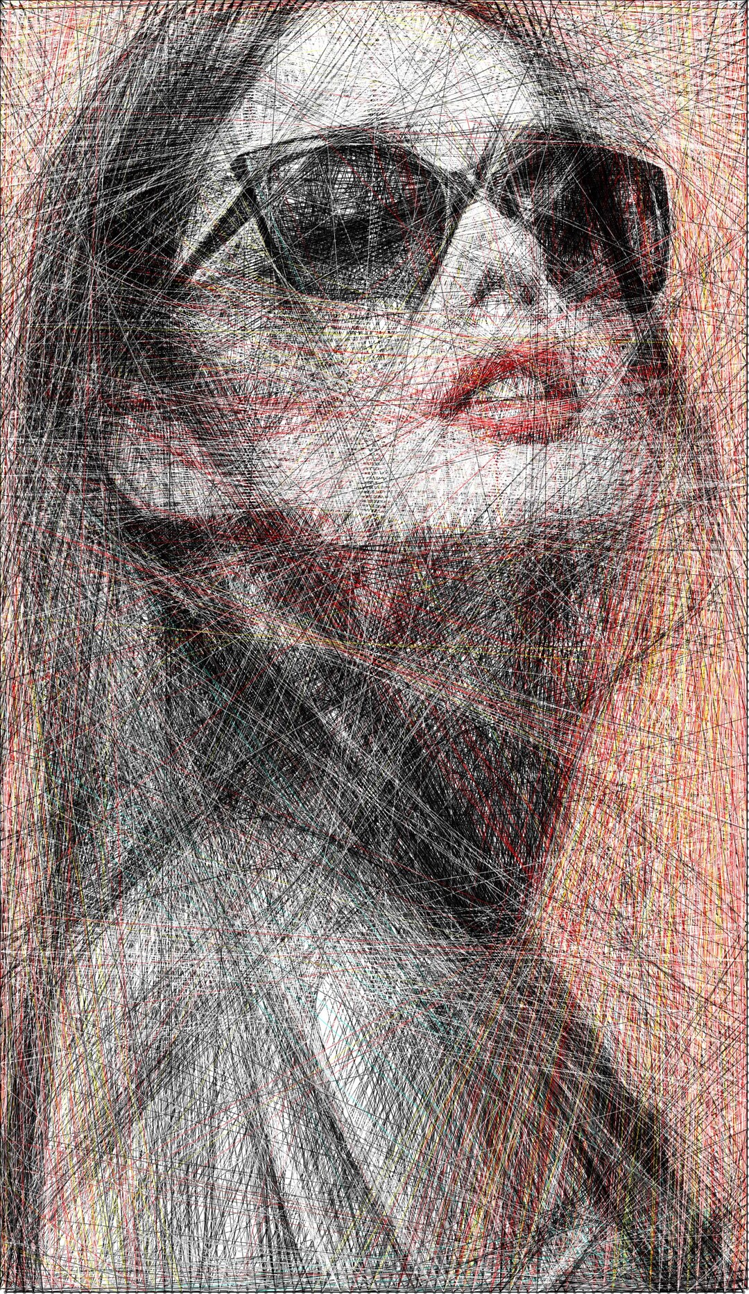 Hyper Realistic String Art Template, DIY Photorealistic Design, 40x69 ...