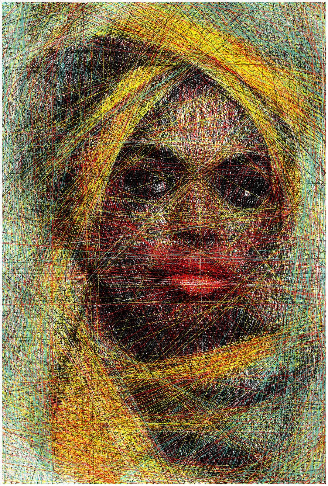 Hyper Realistic String Art Portrait Template (35x50cm) DIY (digital ...
