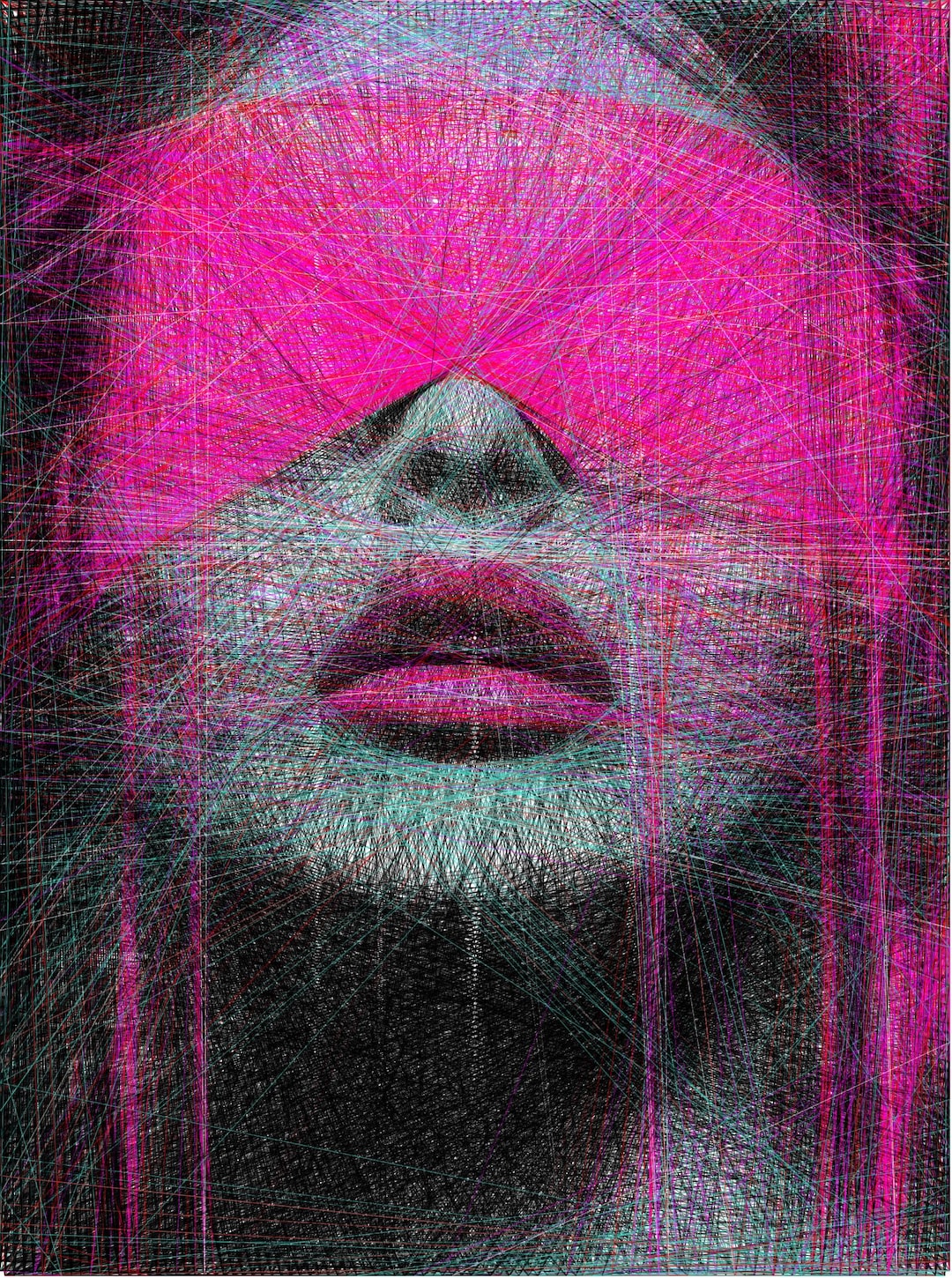 Hyper Realistic String Art Template, DIY Photorealistic Design (digital ...