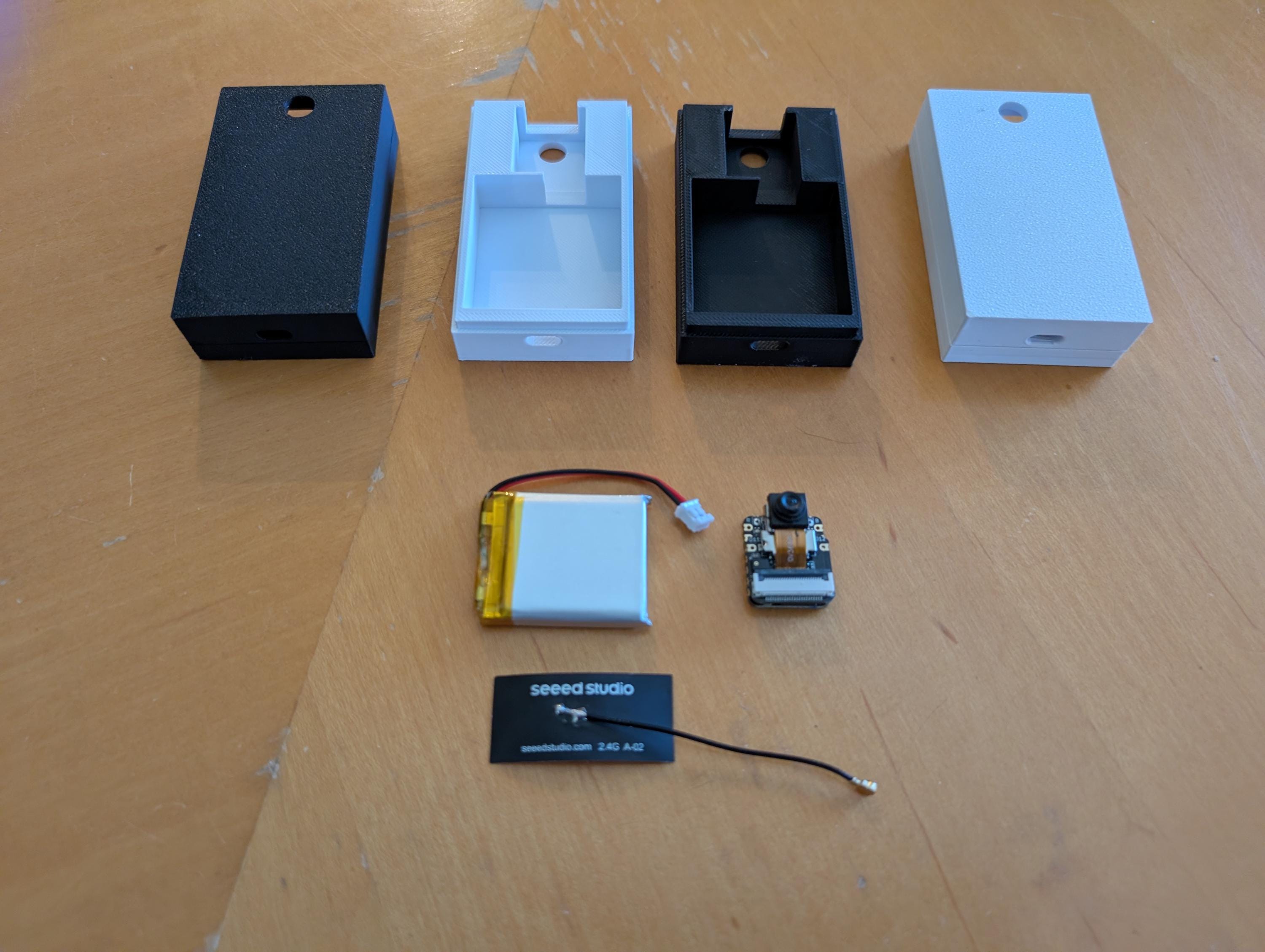 ESP32-S3 XIAO Sense Camera Case – Fits AKZYTUE 603035 3.7V 700mah