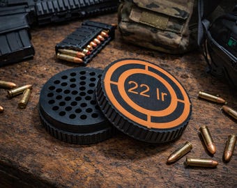 Stackable Ammo Holder – Range Bag Organizer – Ammo Storage Puck for 9mm .22 LR .38 .380 .40 S&W .45 ACP