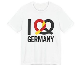 Germany T-Shirt – Pretzel Heart Germany Shirt | Brezelhouse™ | German Souvenir | Germany Gift | Oktoberfest Tee | Germany Shirt