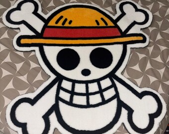 Premium Jolly Roger Rug – One Piece Inspired – Iconic Straw Hat Crew Decor – High-End Studio Piece