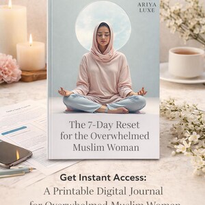 La réinitialisation de 7 jours | Mini journal de réinitialisation pour femmes musulmanes | Iman, soins personnels et agenda | PDF imprimable