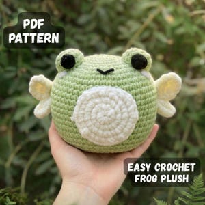 Crochet Fairy Frog Plush Pattern PDF Amigurumi Wings Toy Tutorial