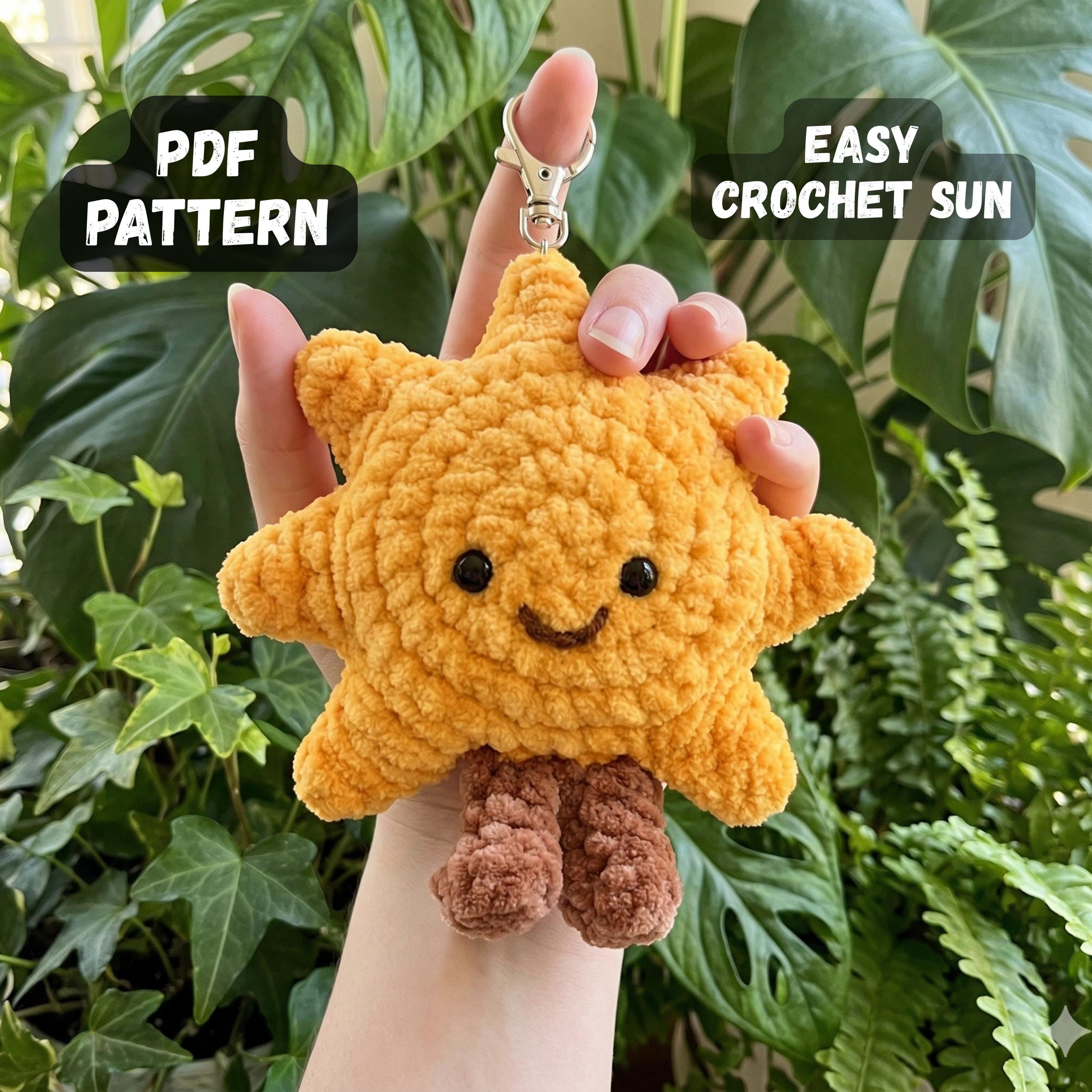 38 Crochet Kawaii Patterns with Keychains, Amigurumi, Hats, and Coasters 12 Crochet Sun Plush Pattern: Kawaii Amigurumi Keychain