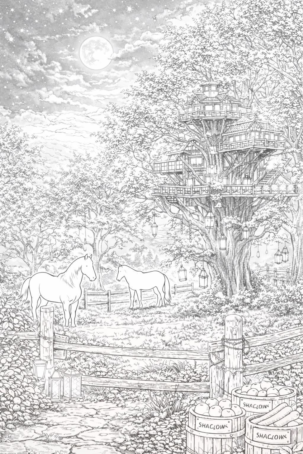 Mythic Places of Nova Aetheria - Adult Grayscale Coloring - Etsy