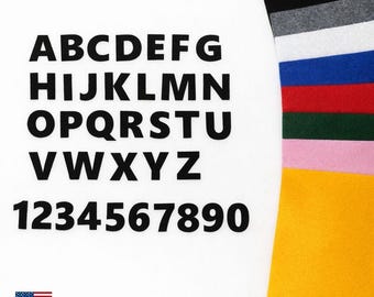 1" Filz Buchstaben und Zahlen Set | Lern- & Bastelbedarf