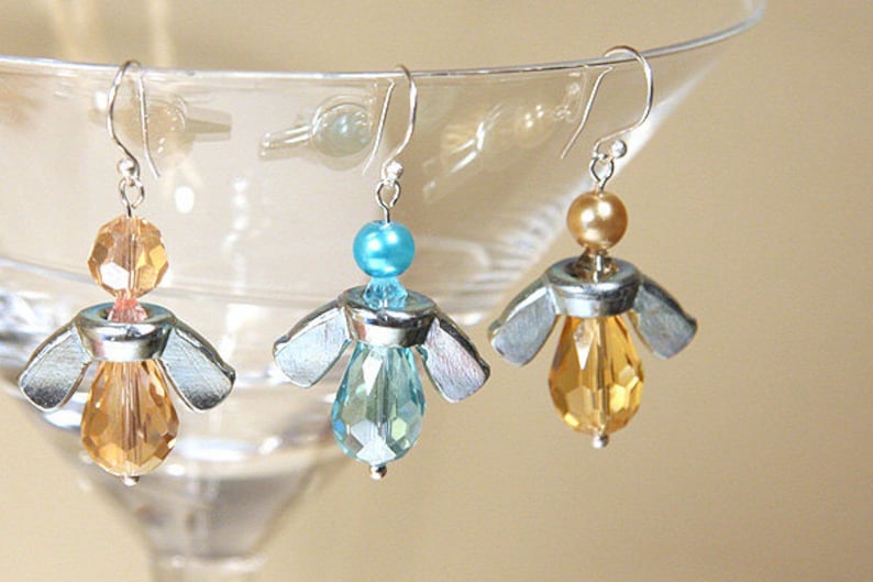 Industrial Jewelry Busy Bee Earrings Wingnut BEES Angel Etsy