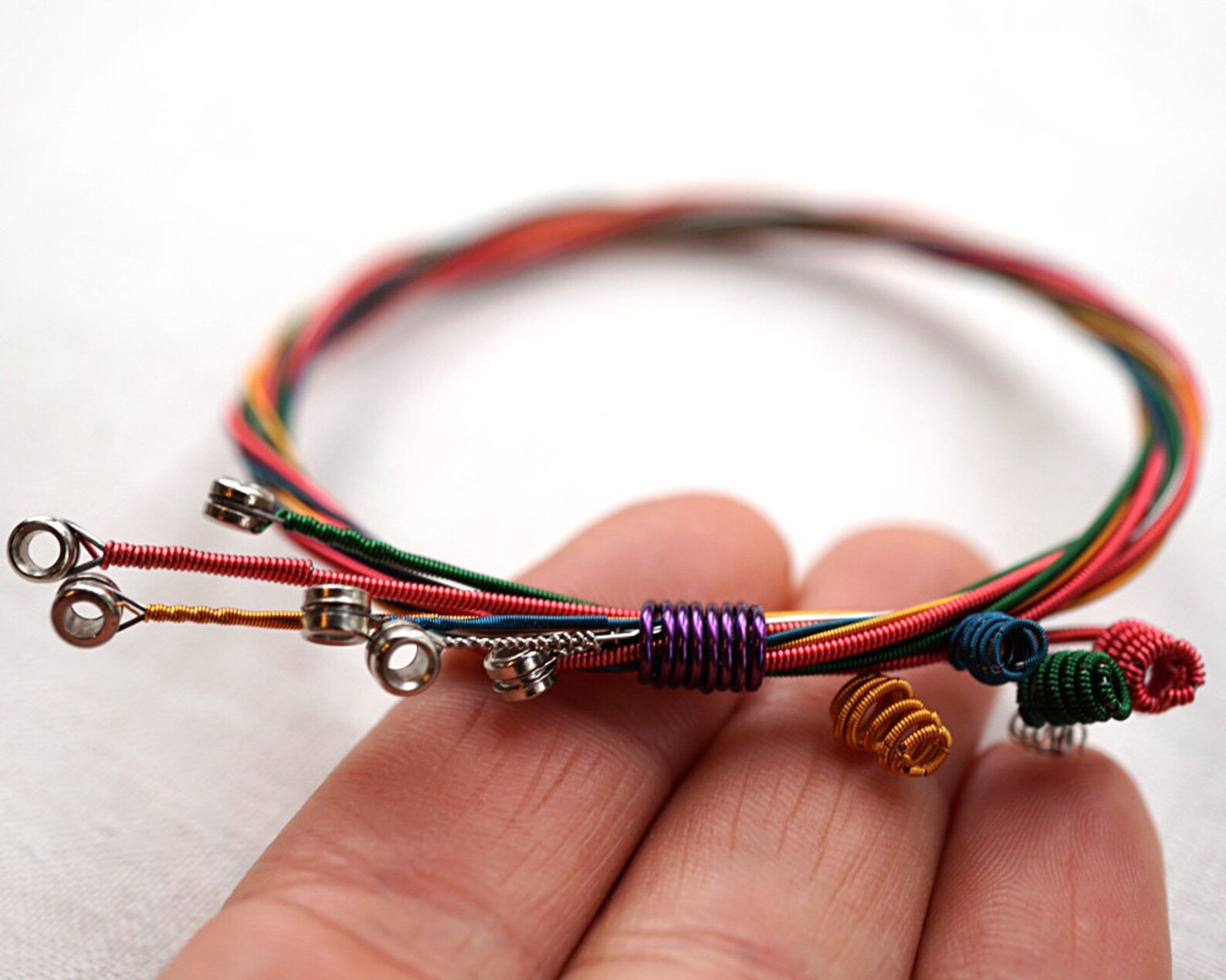 Music Bracelet Colorful Guitar String Bracelet Guitar String Bangle