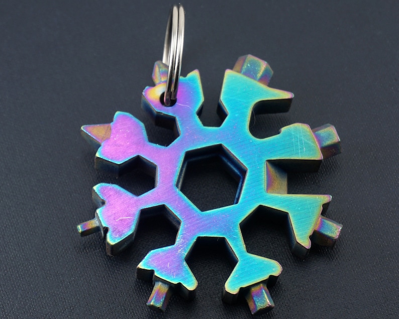 Screwdriver Bit Set Snowflake Tool Keychain for Men Rainbow Etsy