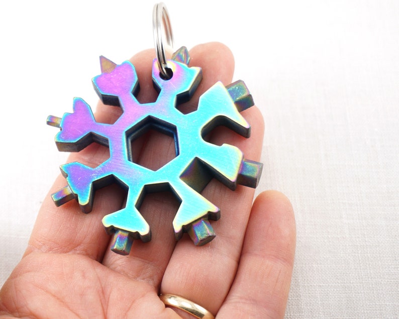 Screwdriver Bit Set Snowflake Tool Keychain for Men Rainbow Etsy
