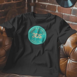 Camiseta de dígitos y distritos - Código de área 305 de Miami, FL / Insignia de la Serie I