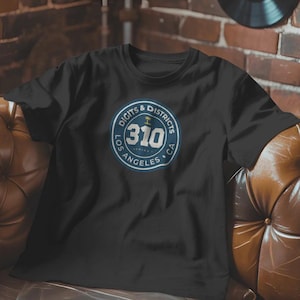 Digits & Districts T-Shirt 310 Los Angeles CA Area Code | Series I Badge