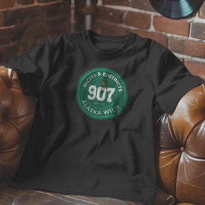 Digits & Districts T-Shirt 907 Alaska Wild Area Code | Series I Badge