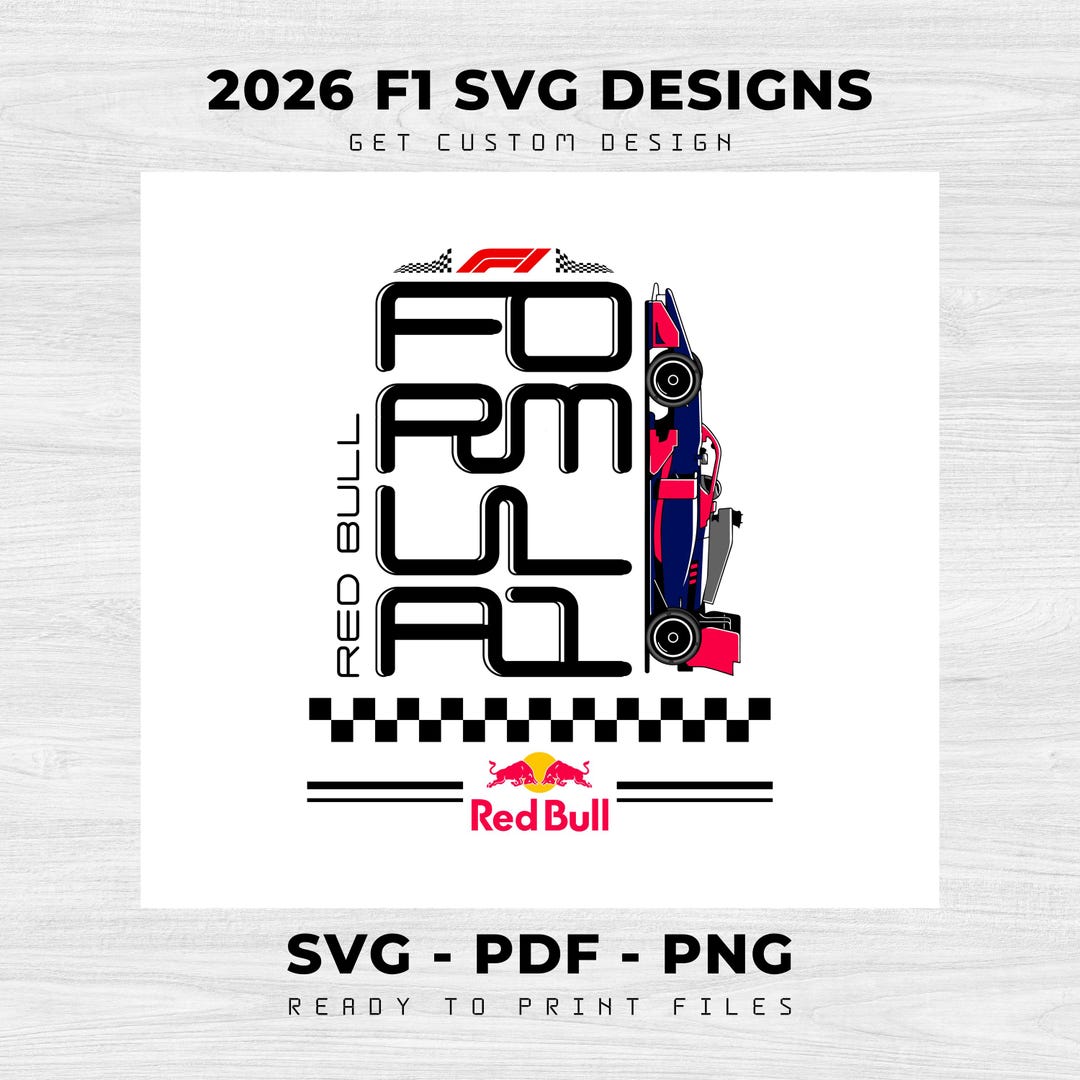 Red Bull F1 Rennauto SVG-Design: Pdf, Png & SVG-Dateien (Digitaler ...