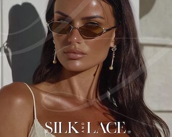 1 High Resolution Editoria AI Model Stock Image | Fashion Runway Magazine Photography | Beauty Campaign Photo | Luxury Couture Aesthetic