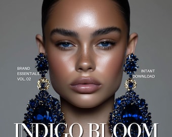 Editorial Content Bundle for Branding AI Model Images Skincare Stock Photos for Instagram Beauty Social Media Marketing Jewelry Brand Design