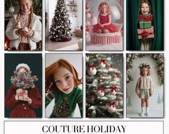 Christmas Holiday Stock Photo Bundle | 100 AI Children's Ornament, Tree, Gift Images | Kids Photo Bundle
