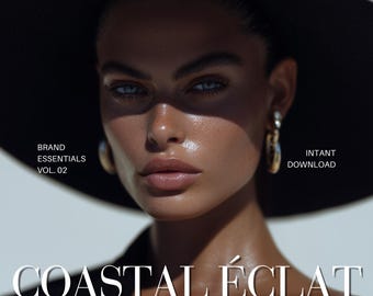 Beauty Stock Photos for Branding AI Model Images Skincare Content for Social Media Marketing Coastal Aesthetic Bundle Fashion Editorial