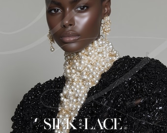 1 High Resolution Editoria AI Model Stock Image | Fashion Runway Magazine Photography | Beauty Campaign Photo | Luxury Couture Aesthetic