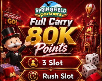 Springfield Event Partners RUSH (3 Slot) - Monopoly Go