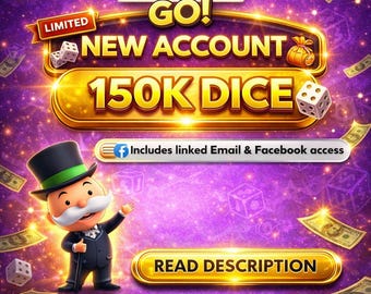 Monopoly Go-konto 150 000 tärningar - Levereras direkt