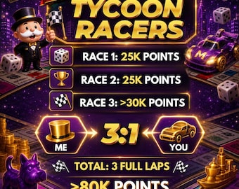 Radioaktiv racer 25 km/varv - Monopoly Go