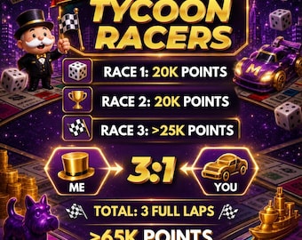 Radioaktiv racer 20 km/varv - Monopoly Go 22:a