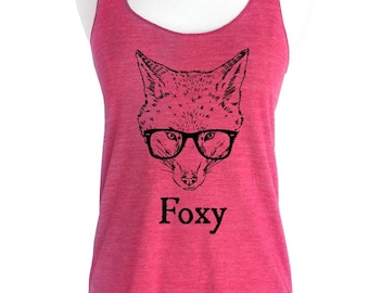 Foxy Fox Soft Tri-Blend Racerback Tank